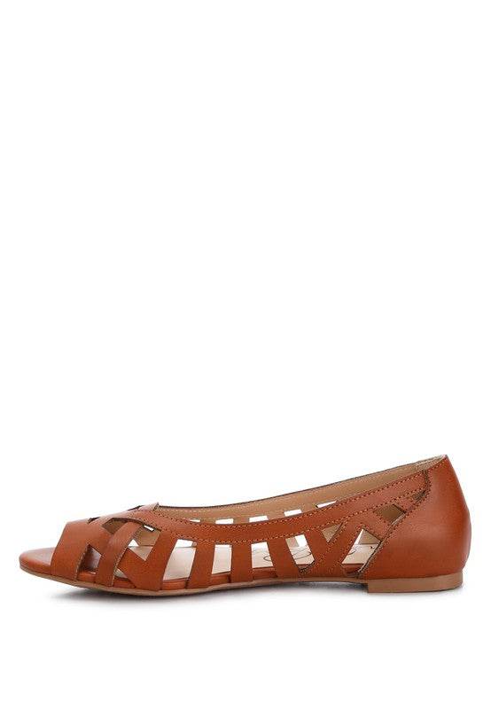 Moira Woven Peep Toe Flats - Shop Style & More | Fresh Looks, Everyday Deals & Free Shipping