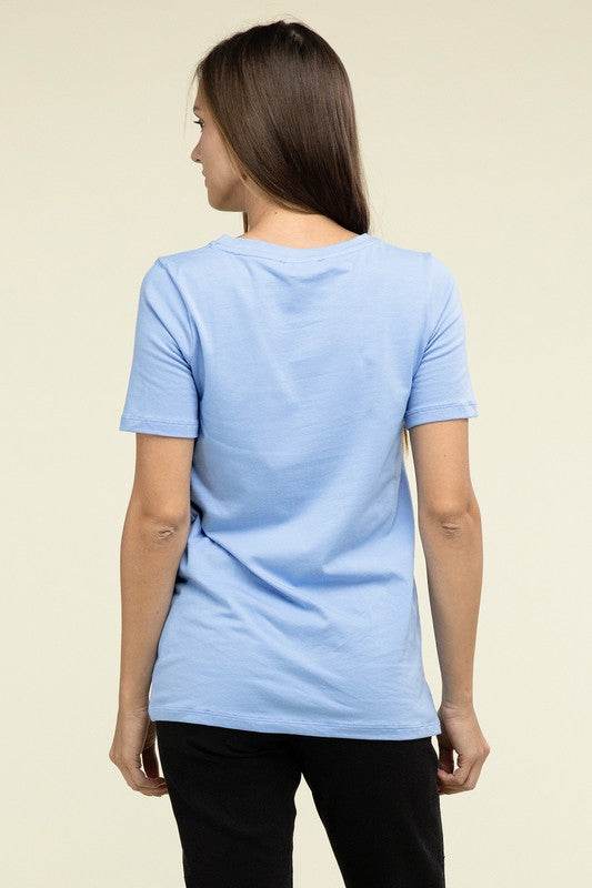 Cotton V-Neck Short Sleeve T-Shirts - Shop Style & More | Fresh Looks, Everyday Deals & Free Shipping