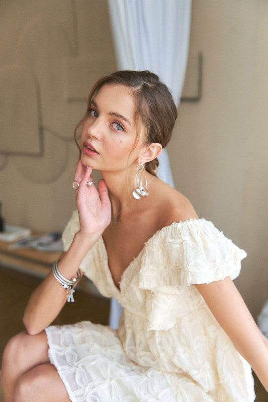 ADORA Tie Back V-Neck Ruffle Sleeve Dress - Shop Style & More | Fresh Looks, Everyday Deals & Free Shipping
