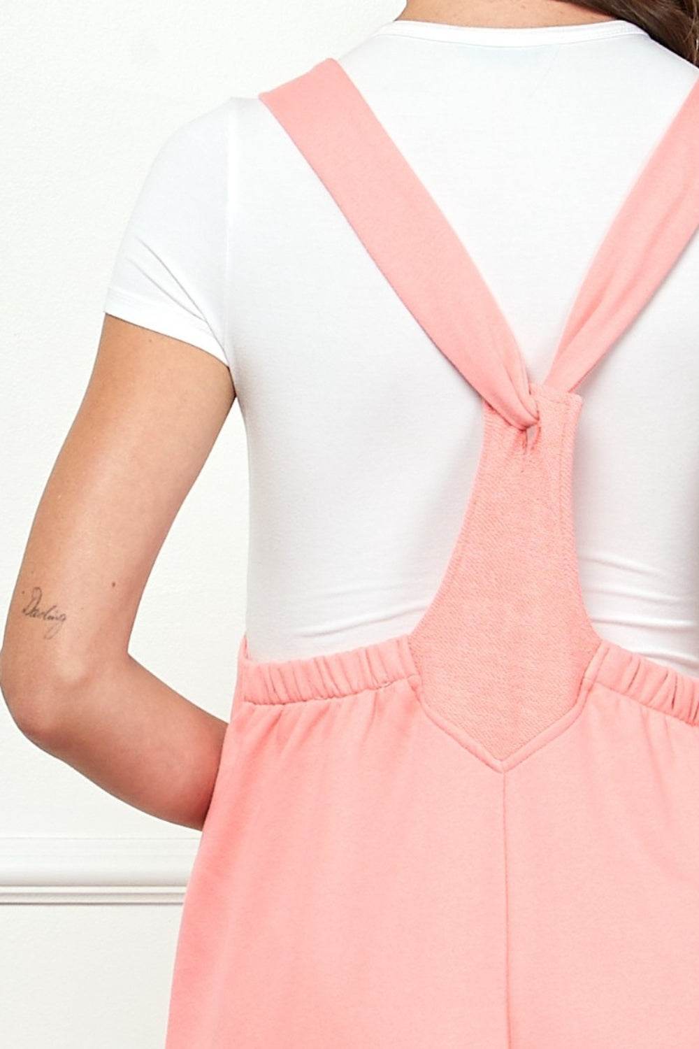 Veveret Wide Strap French Terry Overalls - Shop Style & More | Fresh Looks, Everyday Deals & Free Shipping