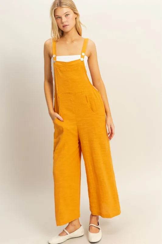 HYFVE Textured Wide Leg Overall - Shop Style & More | Fresh Looks, Everyday Deals & Free Shipping
