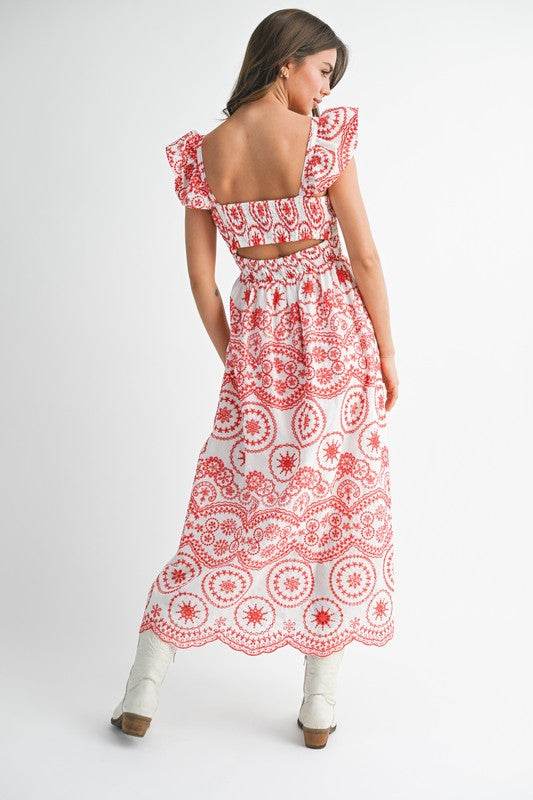 Barb Embroidered Maxi Sundress - Shop Style & More | Fresh Looks, Everyday Deals & Free Shipping
