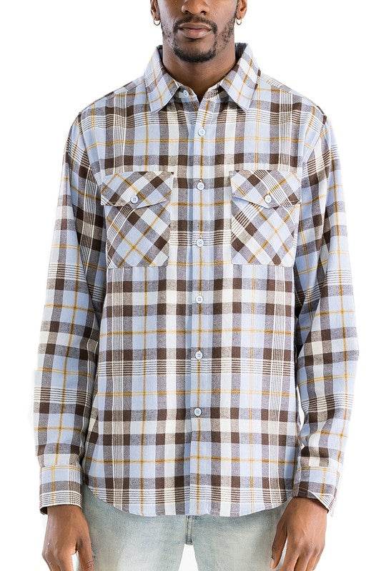 Regular Fit Checker Plaid Flannel Long Sleeve - Shop Style & More | Fresh Looks, Everyday Deals & Free Shipping