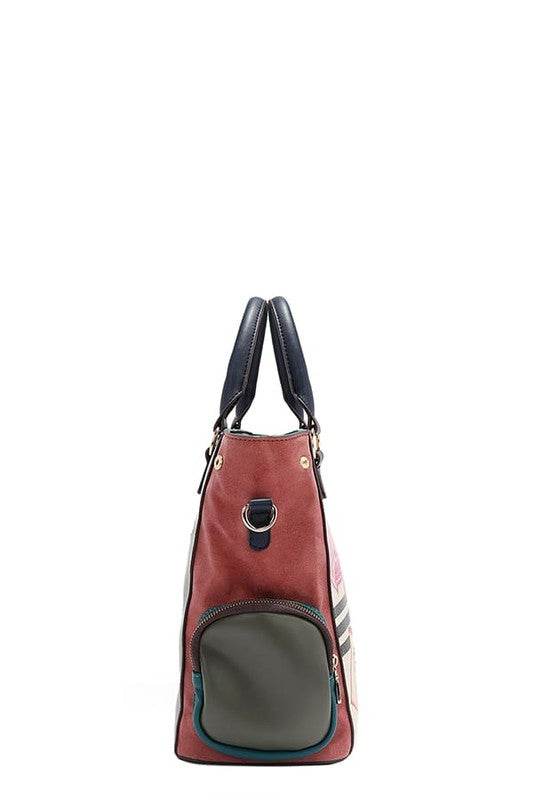 Nicole Lee USA Eco-Leather Handbag with Side Pockets - Shop Style & More | Fresh Looks, Everyday Deals & Free Shipping