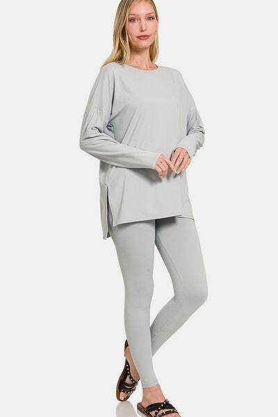 Zenana Full Size Brushed Microfiber Top and Leggings Lounge Set - Shop Style & More | Fresh Looks, Everyday Deals & Free Shipping