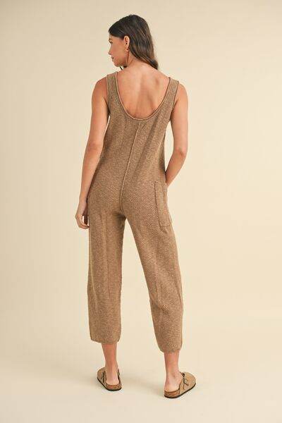 MABLE Sleeveless Knit Crop Jumpsuit with Pockets - Shop Style & More | Fresh Looks, Everyday Deals & Free Shipping