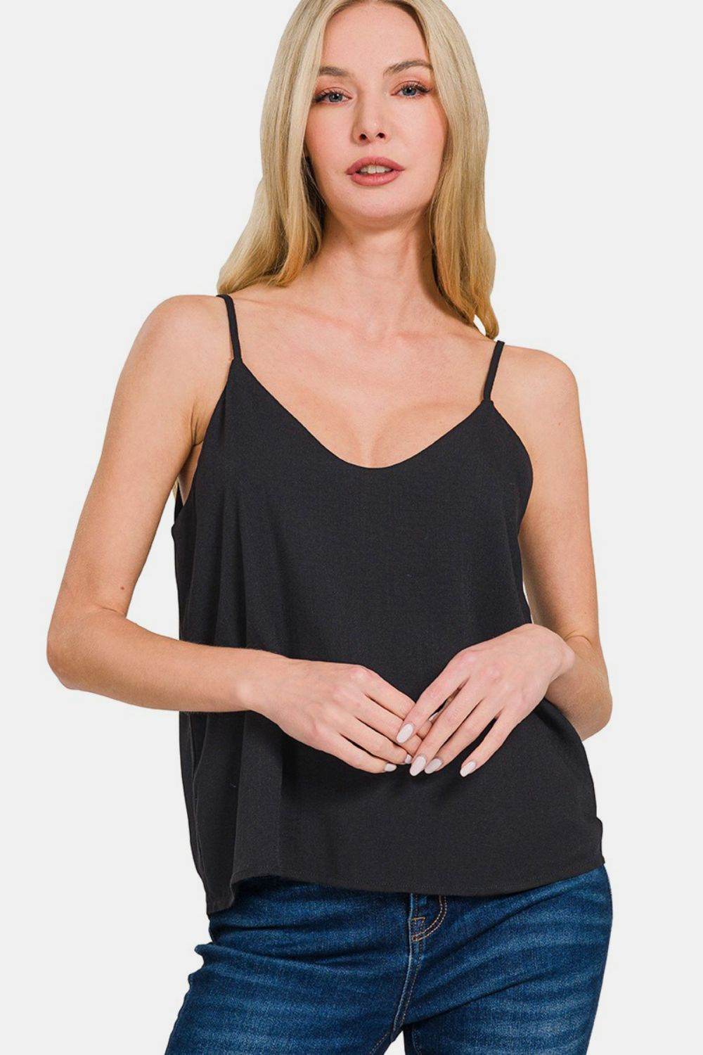 Zenana Two Layered Spaghetti Strap Cami - Shop Style & More | Fresh Looks, Everyday Deals & Free Shipping