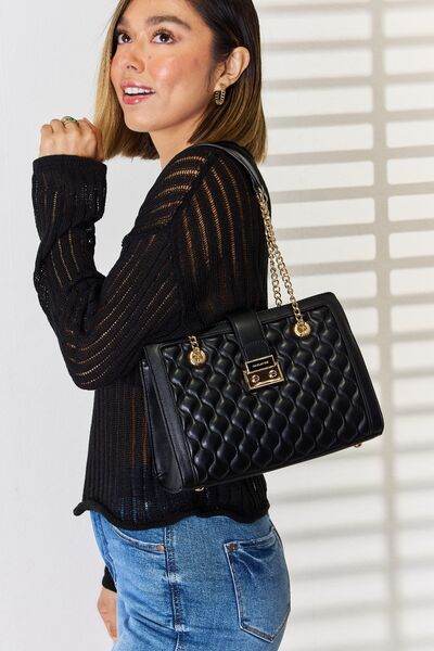 David Jones Quilted PU Leather Handbag - Shop Style & More | Fresh Looks, Everyday Deals & Free Shipping