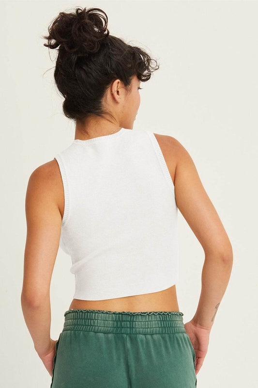 HYFVE Ribbed Knit Cropped Tank - Shop Style & More | Fresh Looks, Everyday Deals & Free Shipping