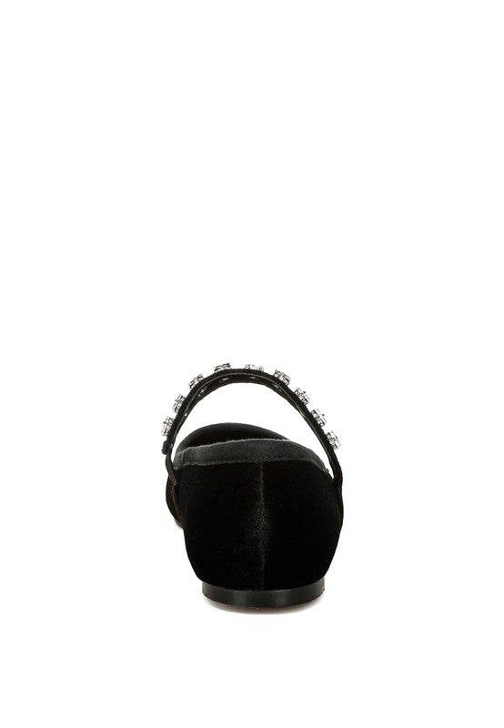 Aralia Velvet Mary Jane Ballerinas - Shop Style & More | Fresh Looks, Everyday Deals & Free Shipping