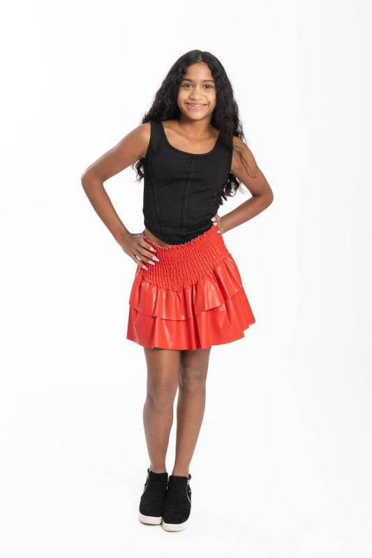 Juniors Leather Julia Skirt - Shop Style & More | Fresh Looks, Everyday Deals & Free Shipping