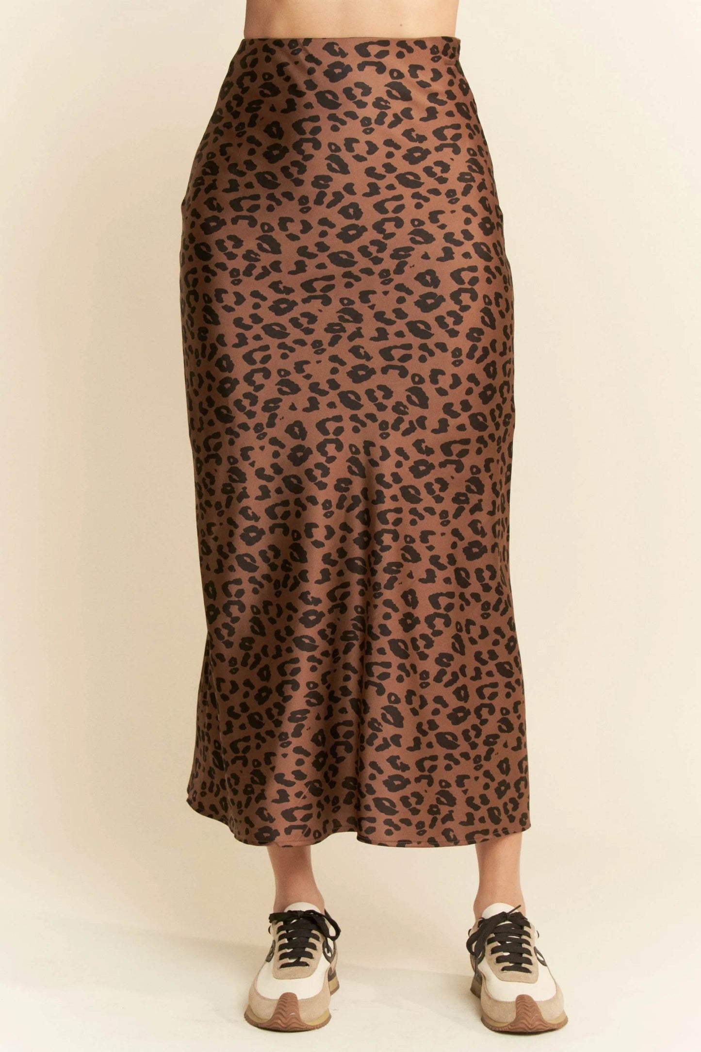 Davi & Dani Leopard Animal Print Long Length Skirt - Shop Style & More | Fresh Looks, Everyday Deals & Free Shipping