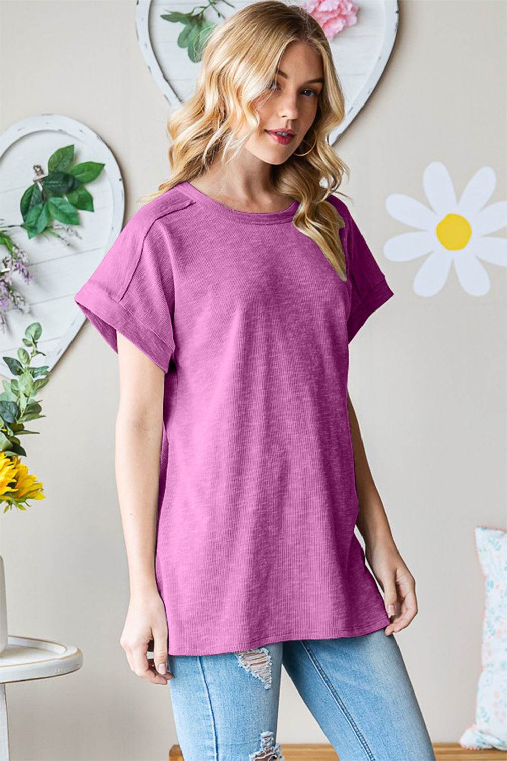 Heimish Full Size Short Sleeve Round Neck T-Shirt - Shop Style & More | Fresh Looks, Everyday Deals & Free Shipping