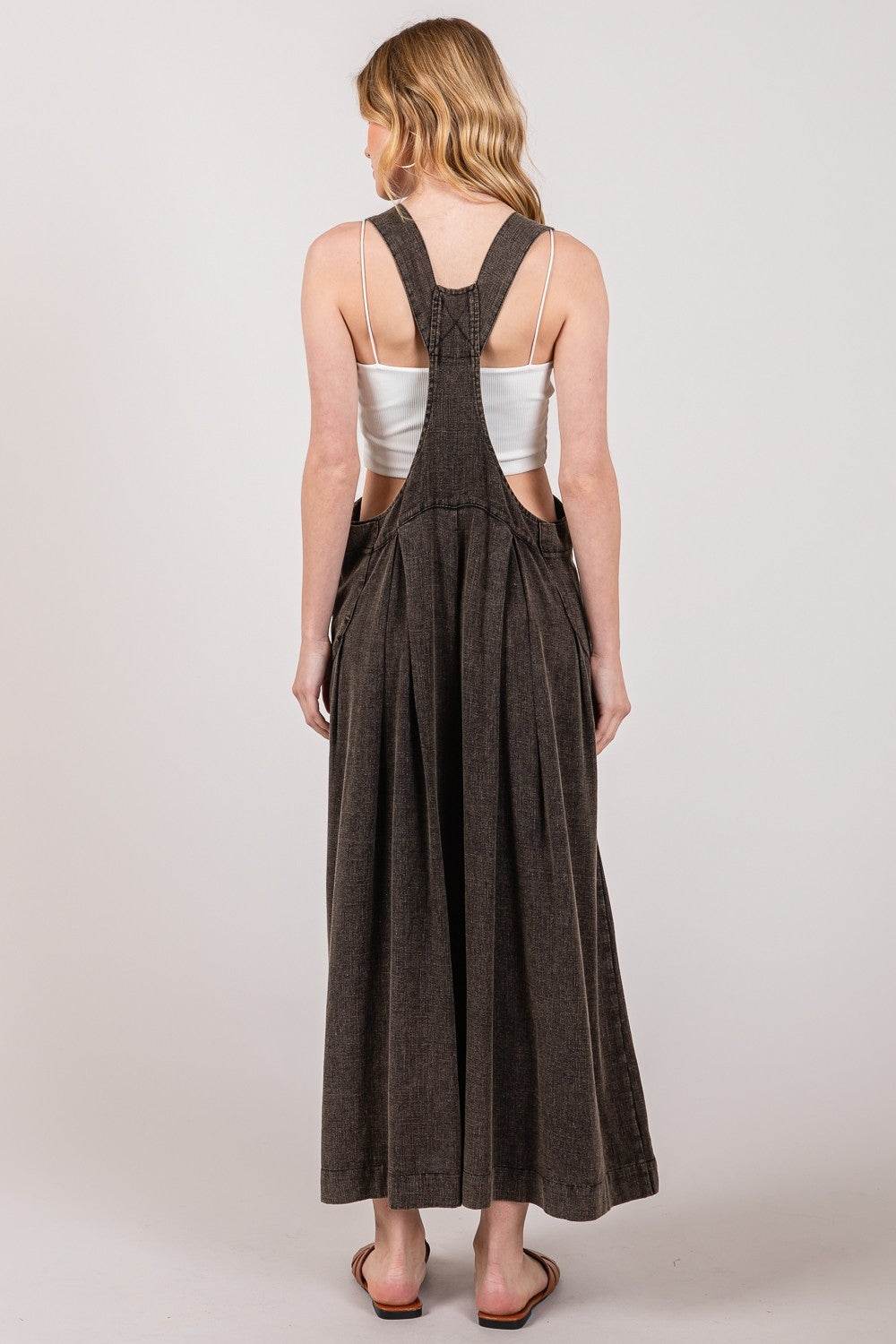 SAGE + FIG Full Size Wide Strap Wide Leg Overalls - Shop Style & More | Fresh Looks, Everyday Deals & Free Shipping