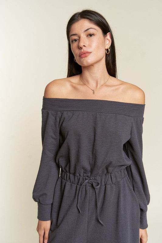 ONE SHOULDER TERRY JUMPSUIT - Shop Style & More | Fresh Looks, Everyday Deals & Free Shipping