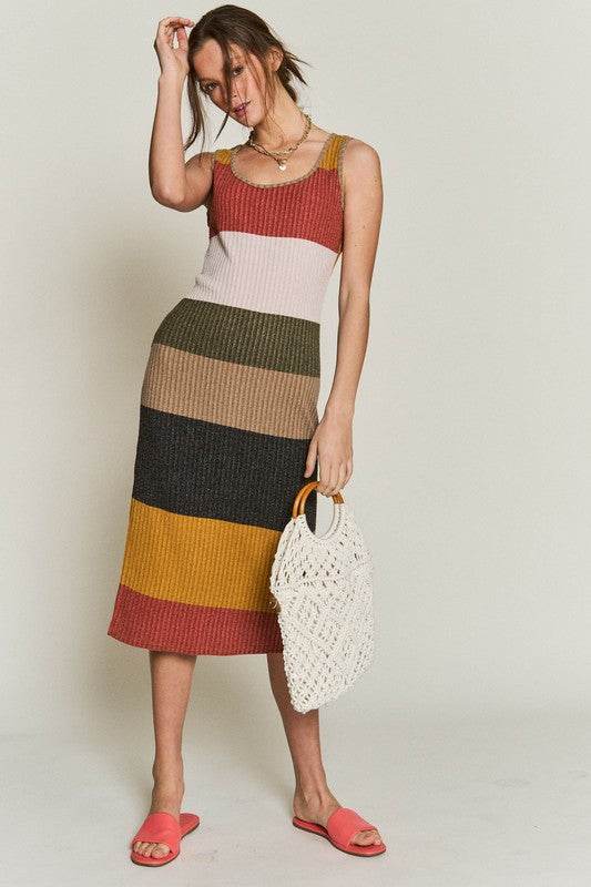 COLOR BLOCK CASUSAL DRESS - Shop Style & More | Fresh Looks, Everyday Deals & Free Shipping
