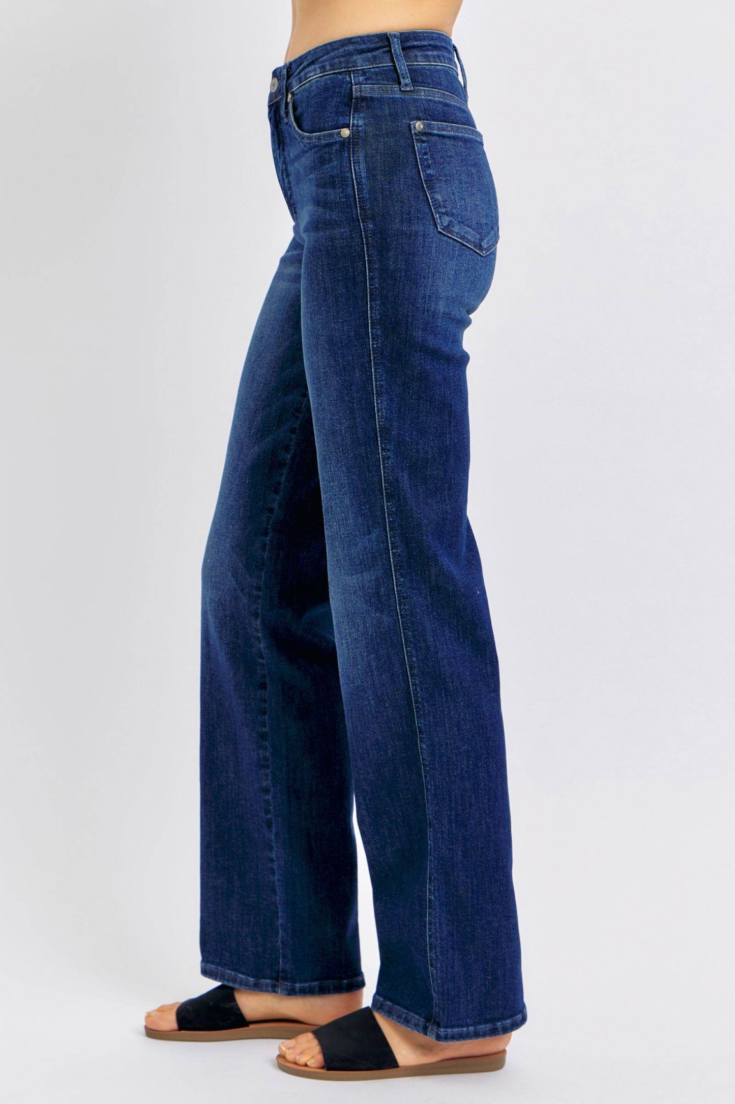 Judy Blue Full Size Tummy Control Straight Jeans Plus Size - Shop Style & More | Fresh Looks, Everyday Deals & Free Shipping