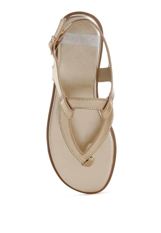 Zorad Metallic Genuine Leather Flats - Shop Style & More | Fresh Looks, Everyday Deals & Free Shipping