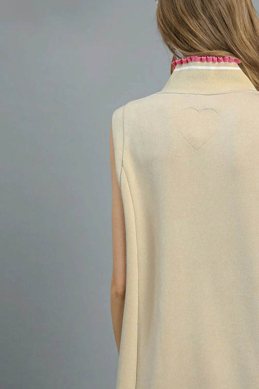 Umgee Frill Contrast Trim Sleeveless Mini Dress - Shop Style & More | Fresh Looks, Everyday Deals & Free Shipping