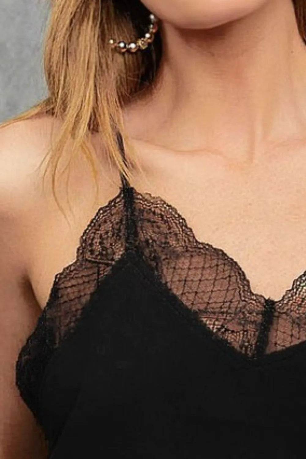 BiBi Lace Cami Solid Tank Top - Shop Style & More | Fresh Looks, Everyday Deals & Free Shipping