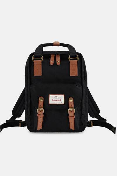 Himawari Contrast Waterproof Nylon Backpack Bag - Shop Style & More | Fresh Looks, Everyday Deals & Free Shipping