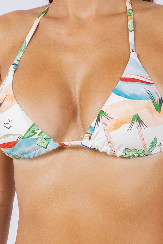 TWO PIECE SCENIC AND FLORAL PRINTS BIKINI - Shop Style & More | Fresh Looks, Everyday Deals & Free Shipping