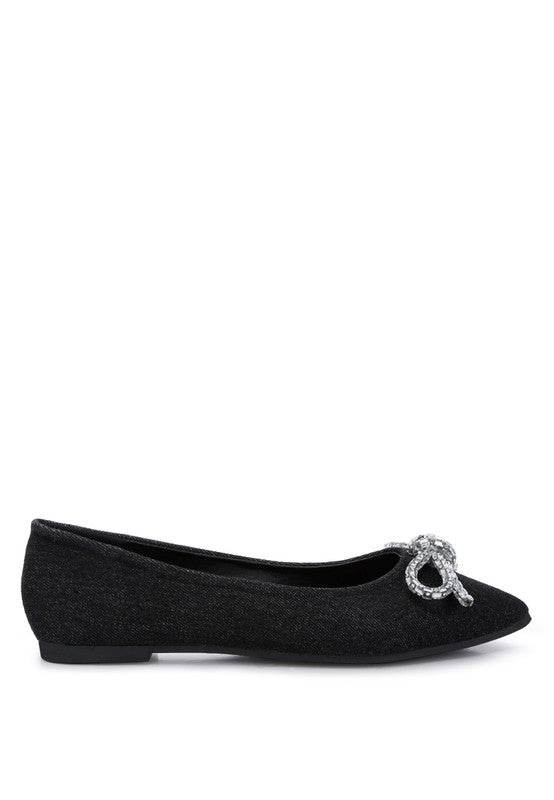 Ellerby Embellished Bow Detail Ballet Flats - Shop Style & More | Fresh Looks, Everyday Deals & Free Shipping