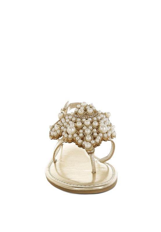 Opazie Metallic Pearl Embellished Flats - Shop Style & More | Fresh Looks, Everyday Deals & Free Shipping