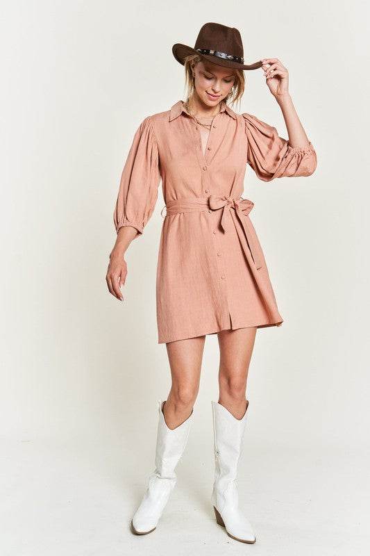 SOLID BUTTON DOWN DRESS PLUS JBJ1004P - Shop Style & More | Fresh Looks, Everyday Deals & Free Shipping