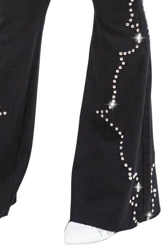 Santa Fe Bell Bottom in Black- Inseam 30 - Shop Style & More | Fresh Looks, Everyday Deals & Free Shipping