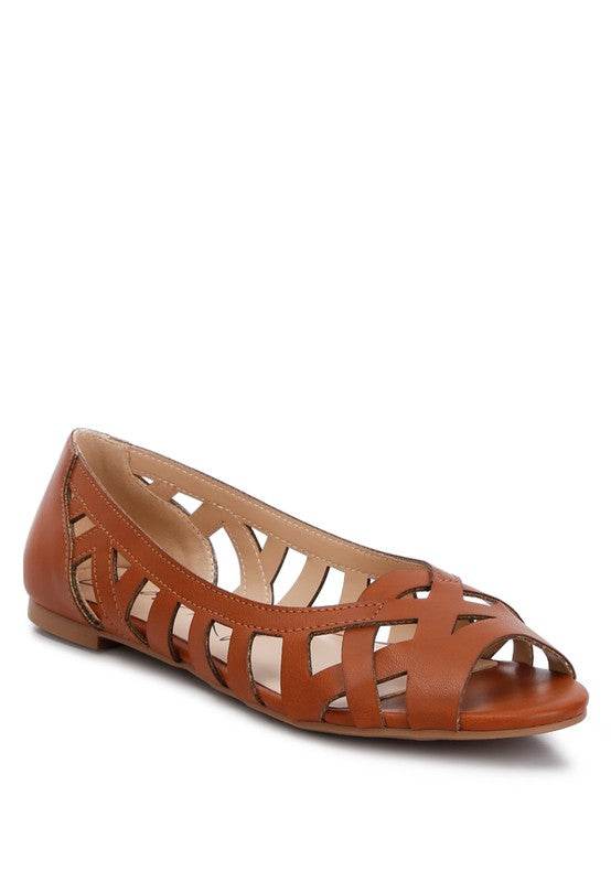 Moira Woven Peep Toe Flats - Shop Style & More | Fresh Looks, Everyday Deals & Free Shipping