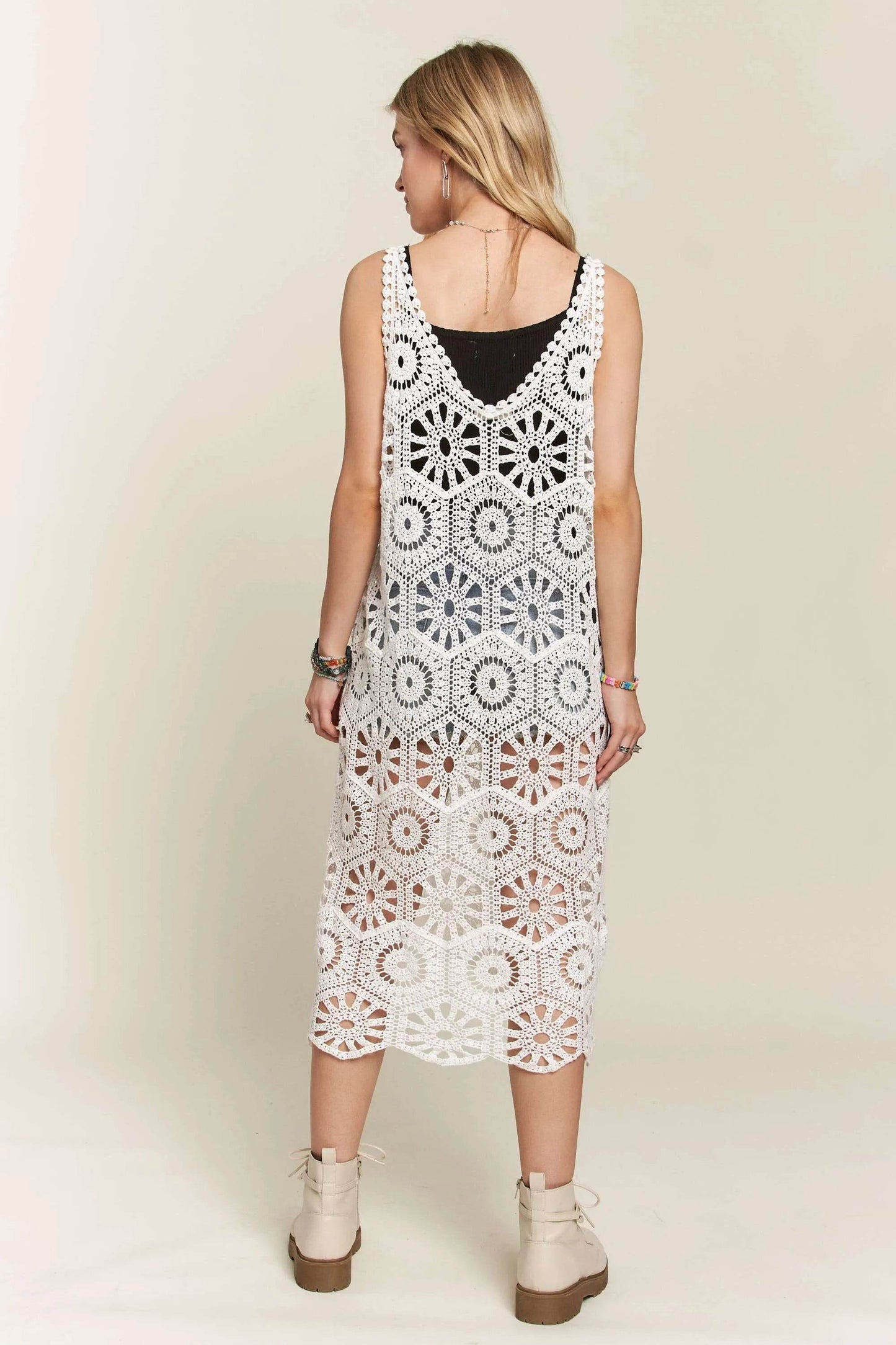ADORA Crochet Cover-Up Tunic Top - Shop Style & More | Fresh Looks, Everyday Deals & Free Shipping
