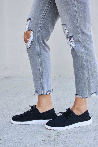 Forever Link Flat Round Toe Lace-Up Sneakers - Shop Style & More | Fresh Looks, Everyday Deals & Free Shipping