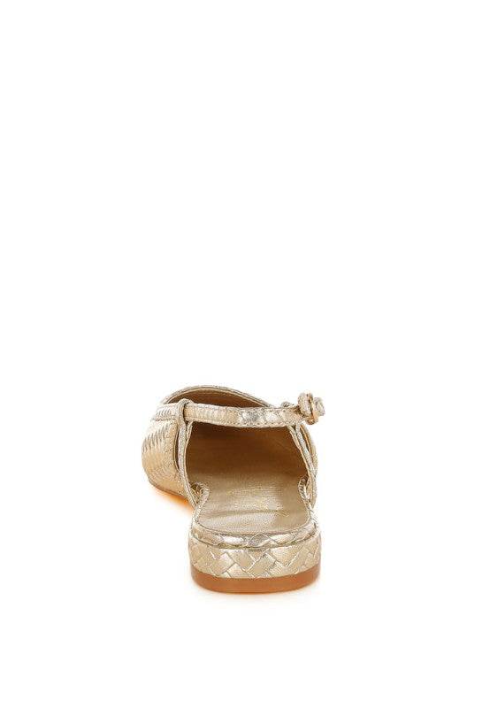 Kurina Metallic Woven Slingback Sandals - Shop Style & More | Fresh Looks, Everyday Deals & Free Shipping