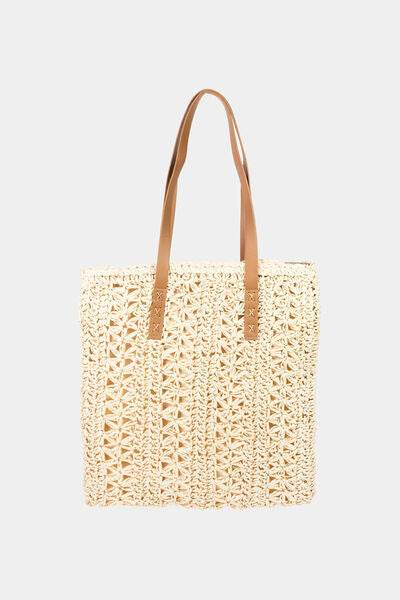 Fame Straw Braided Tote Bag - Shop Style & More | Fresh Looks, Everyday Deals & Free Shipping