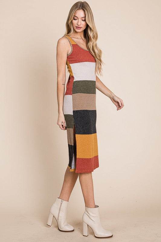 COLOR BLOCK CASUSAL DRESS - Shop Style & More | Fresh Looks, Everyday Deals & Free Shipping