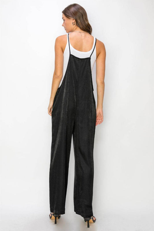 HYFVE Half Button Sleeveless Straight Jumpsuit - Shop Style & More | Fresh Looks, Everyday Deals & Free Shipping