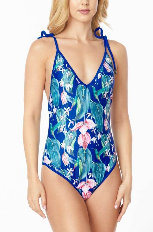 ONE PIECE BATHING SUIT FLORAL PRINT SHOULER TOP TI - Shop Style & More | Fresh Looks, Everyday Deals & Free Shipping