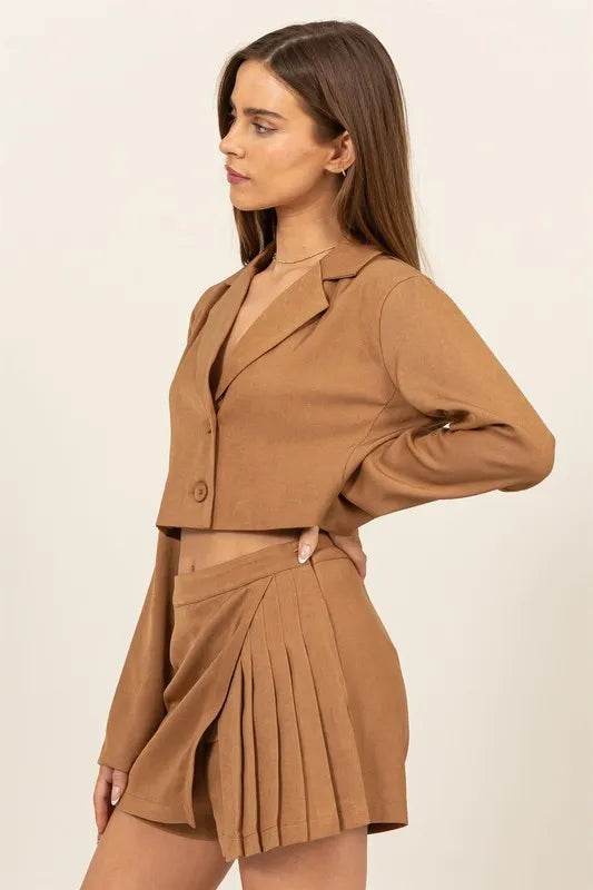 HYFVE Cropped Button-Down Blazer - Shop Style & More | Fresh Looks, Everyday Deals & Free Shipping