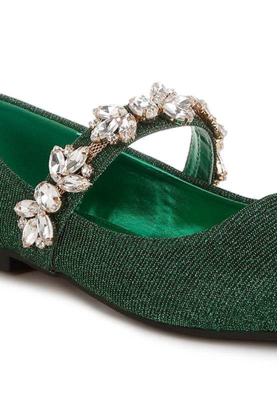 Flavia Diamante Brooch Glitter Ballerinas - Shop Style & More | Fresh Looks, Everyday Deals & Free Shipping