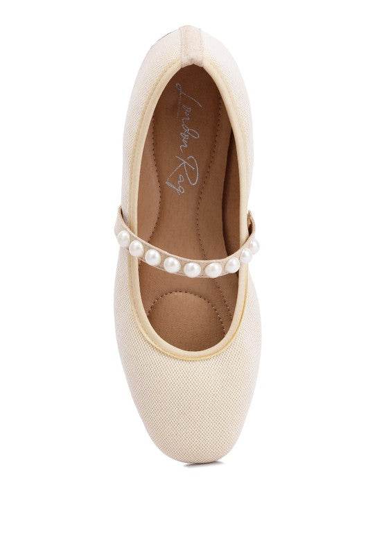 Sassie Pearl Embellished Ballerina Flats - Shop Style & More | Fresh Looks, Everyday Deals & Free Shipping