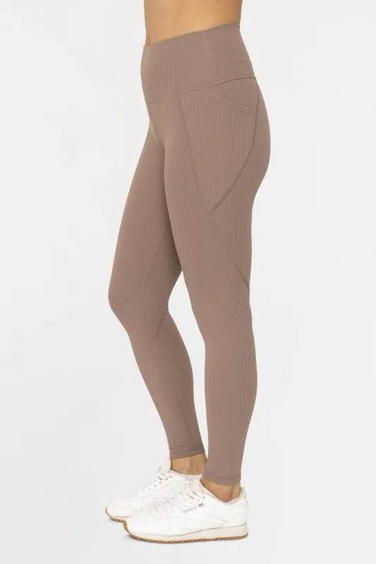 MONO B Soft Ribbed High Waisted Leggings - Shop Style & More | Fresh Looks, Everyday Deals & Free Shipping