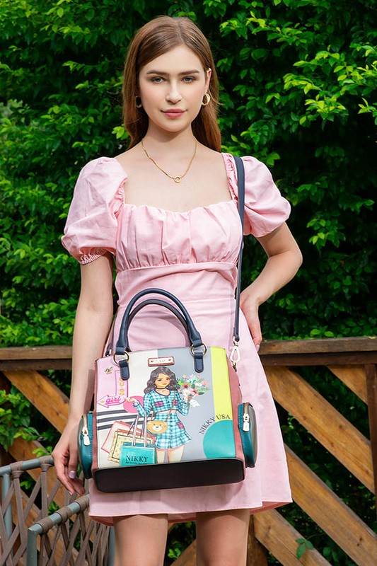 Nicole Lee USA Eco-Leather Handbag with Side Pockets - Shop Style & More | Fresh Looks, Everyday Deals & Free Shipping