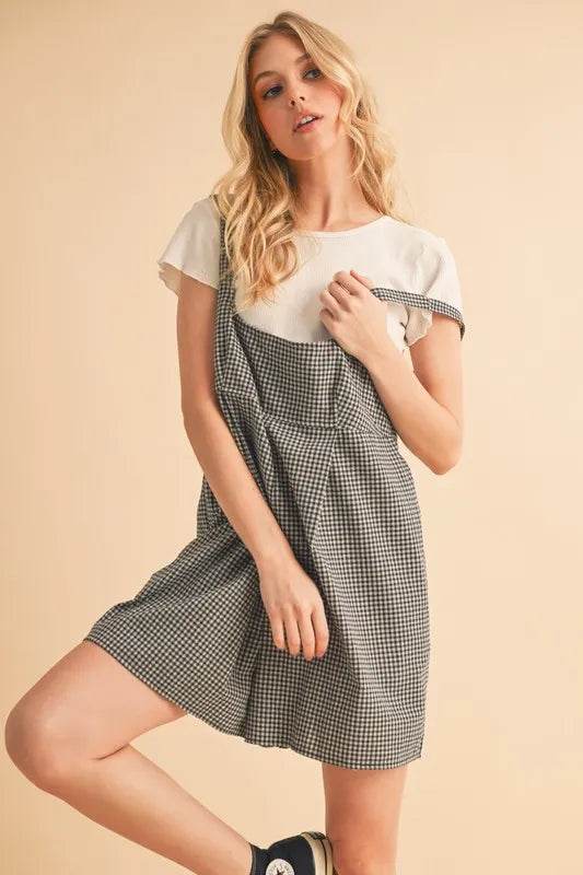 Aemi+Co Plaid Square Neck Romper - Shop Style & More | Fresh Looks, Everyday Deals & Free Shipping