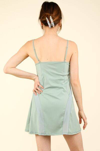 VERY J Mesh Detail Tennis Mini Active Dress with Shorts Inside - Shop Style & More | Fresh Looks, Everyday Deals & Free Shipping