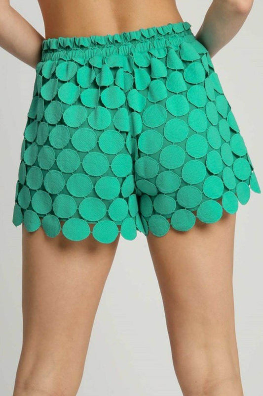 Umgee Full Size Polka Dot Lace Shorts Plus Size - Shop Style & More | Fresh Looks, Everyday Deals & Free Shipping