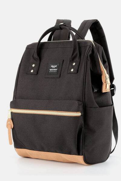 Himawari Contrast Waterproof Canvas Backpack Bag with Side Pockets - Shop Style & More | Fresh Looks, Everyday Deals & Free Shipping
