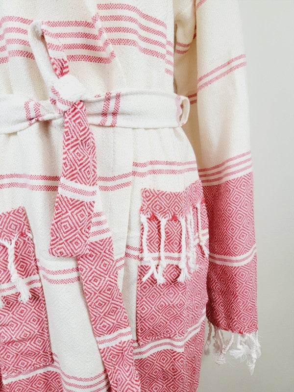 Unisex Robe, Beach or spa Robe with pockets - Red - Shop Style & More | Fresh Looks, Everyday Deals & Free Shipping