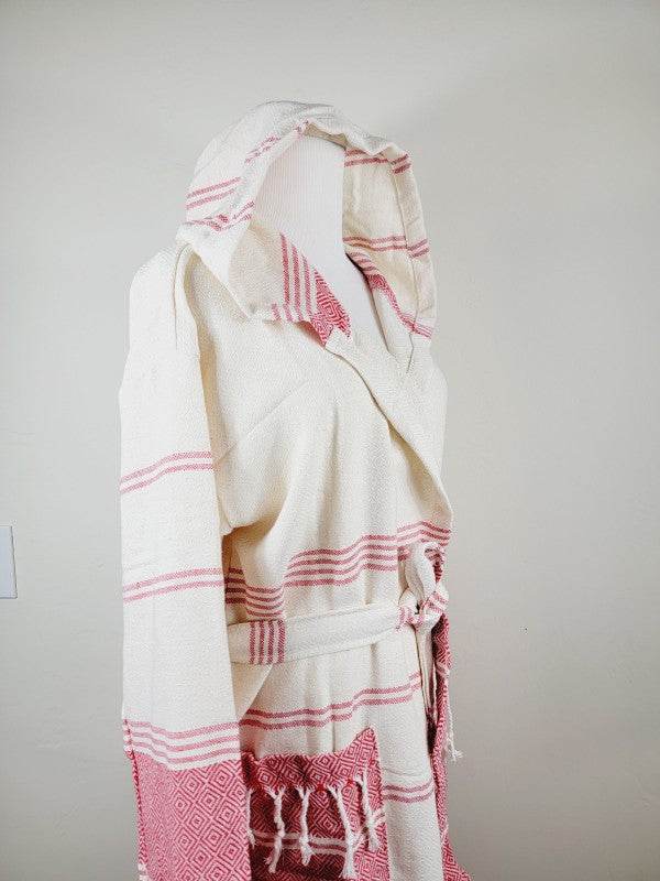 Unisex Robe, Beach or spa Robe with pockets - Red - Shop Style & More | Fresh Looks, Everyday Deals & Free Shipping