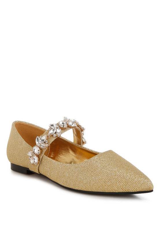 Flavia Diamante Brooch Glitter Ballerinas - Shop Style & More | Fresh Looks, Everyday Deals & Free Shipping